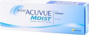 Lentilles de contact 1-DAY ACUVUE MOIST vente par 30