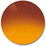 Verres de remplacement Polycarbonate brun miroir orange dégradé A8