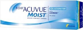 Lentilles de contact 1-DAY ACUVUE MOIST for ASTIGMATISM vente par 30