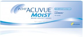 Lentilles de contact 1-DAY ACUVUE MOIST for ASTIGMATISM 30P 