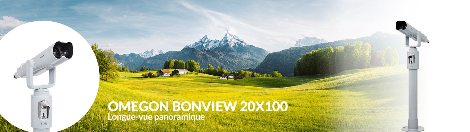 Nouvelle longue-vue panoramique Omegon Bonview 20x100