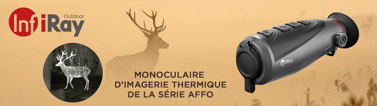 Monoculaire à imagerie thermique Infiray Outdoor AFFO SERIE optique sergent