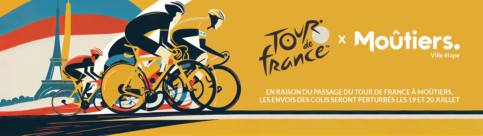 Tour de France 2023 à Moutiers : envois perturbes optique sergent