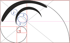 construction du haut du logo optique sergent