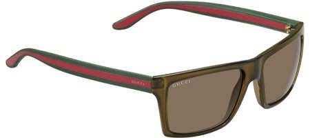 Lunette de soleil 2025 gucci vert et rouge