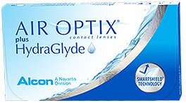Lentilles de contact Air Optix plus HydraGlyde boite de 6