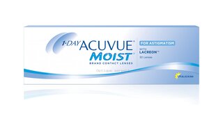 Lentilles de contact 1-DAY ACUVUE MOIST for ASTIGMATISM 30P 