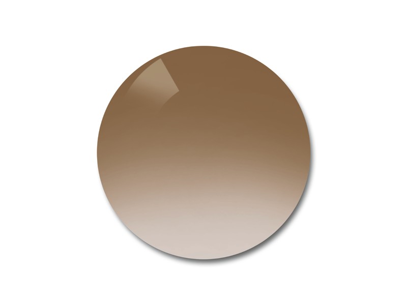 Polycarbonate brown mirror silver gradient 3D