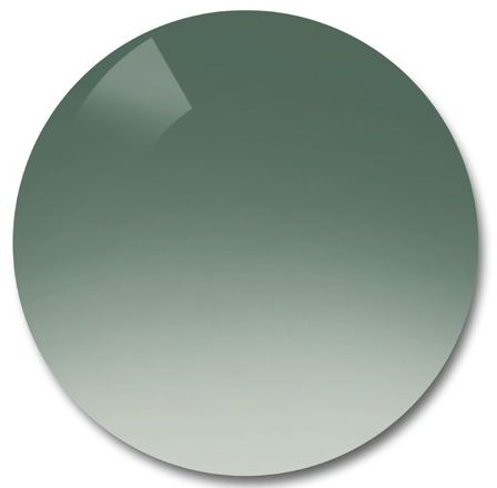 Polycarbonate gradient green mirror red