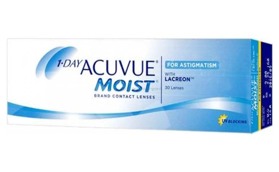 1-DAY ACUVUE MOIST for ASTIGMATISM vente par 30